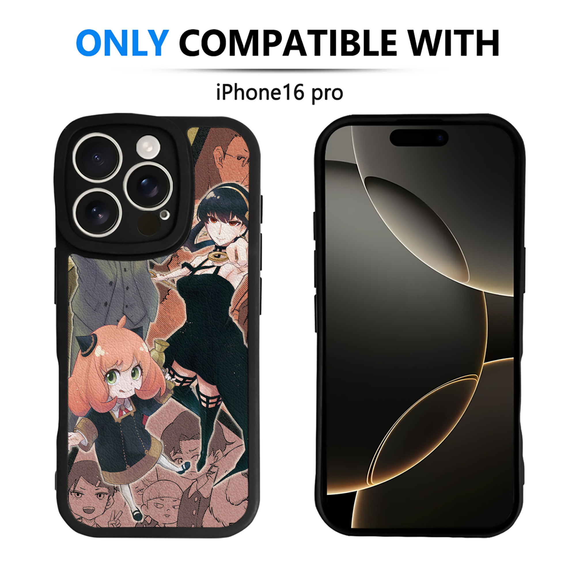 （画像用） SPY×FAMILY间谍家家酒 【iPhone 16シリーズ対応】シリコンスマホケース（レザー調） 材質：シリコン